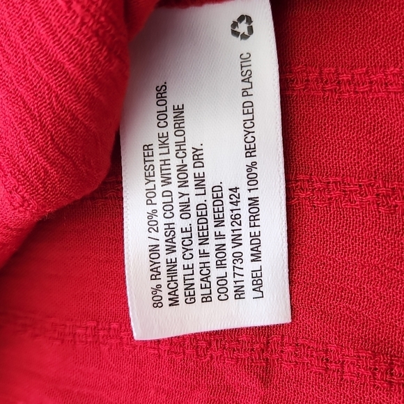 Universal Thread Red Ruffled Shirt - Picture 12 of 12